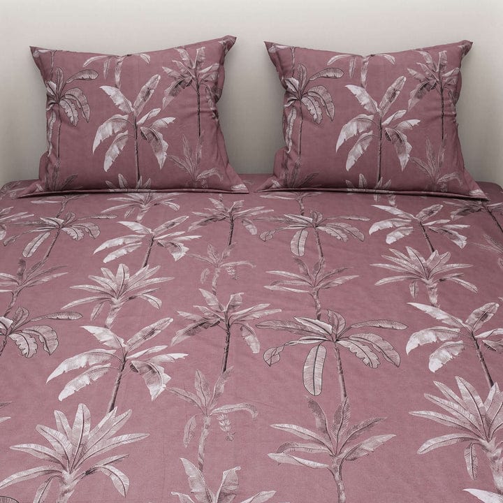 Floral Printed Cotton Bed Sheet with 2 Pillow Covers