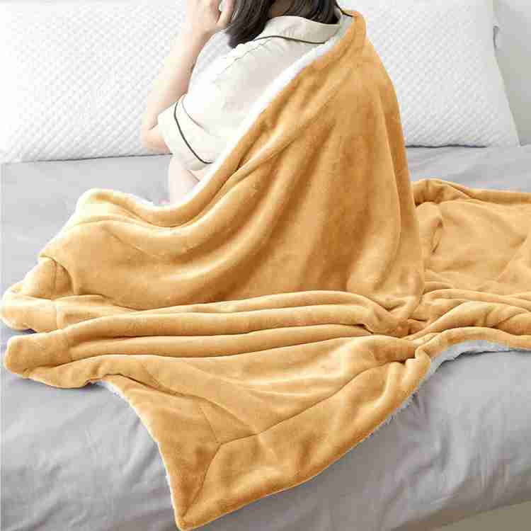 Cozy Reversible Fleece Throw Blanket