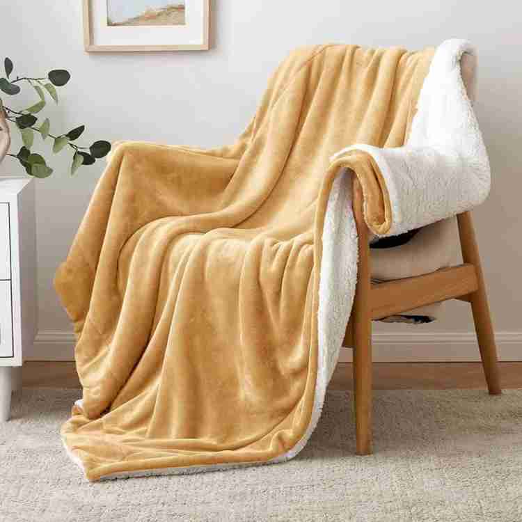 Cozy Reversible Fleece Throw Blanket