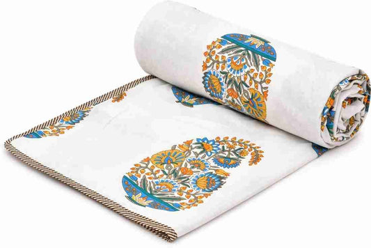 Hand Block Printed Cotton Jaipuri Dohar