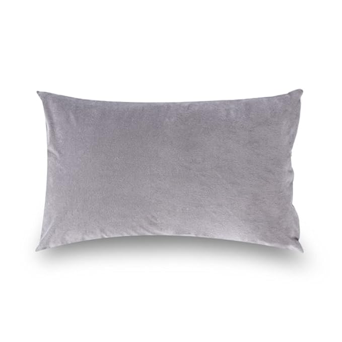 Solid Cotton Pillow Cover with Zipper Closure