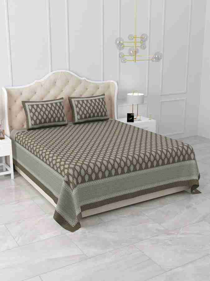 Cotton Printed  Bed Sheet with 2 Pillow Covers