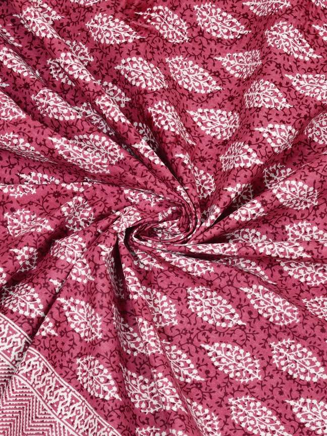 Cotton Printed  Bed Sheet with 2 Pillow Covers