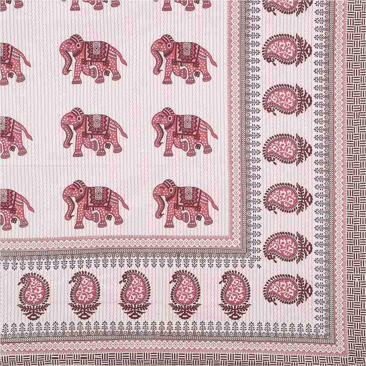 Cotton Printed  Bed Sheet with 2 Pillow Covers