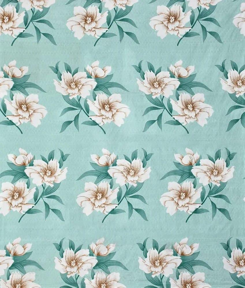 Floral Printed Cotton Bed Sheet with 2 Pillow Covers
