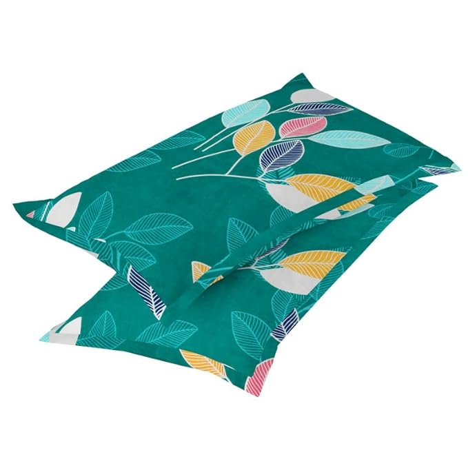 Floral Printed Cotton Bed Sheet with 2 Pillow Covers