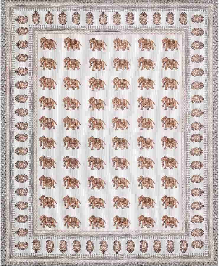 Cotton Printed  Bed Sheet with 2 Pillow Covers