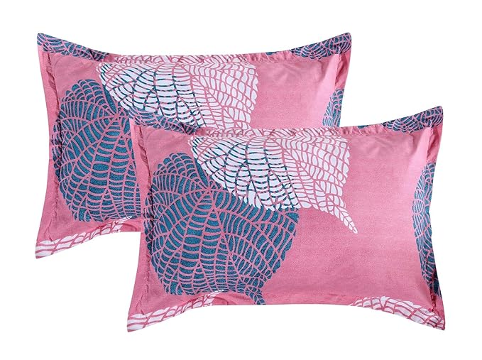 Floral Printed Cotton Bed Sheet with 2 Pillow Covers