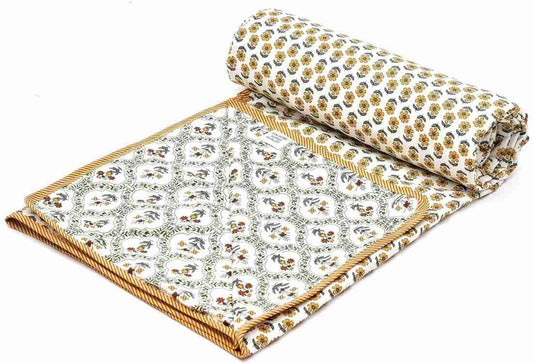 Hand Block Printed Cotton Jaipuri Dohar