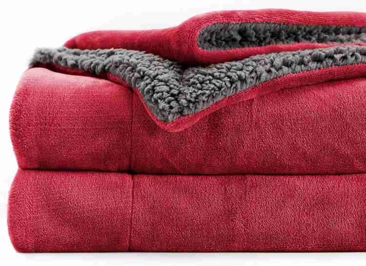 Cozy Reversible Fleece Throw Blanket