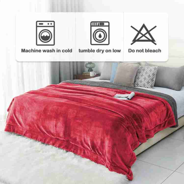 Cozy Reversible Fleece Throw Blanket