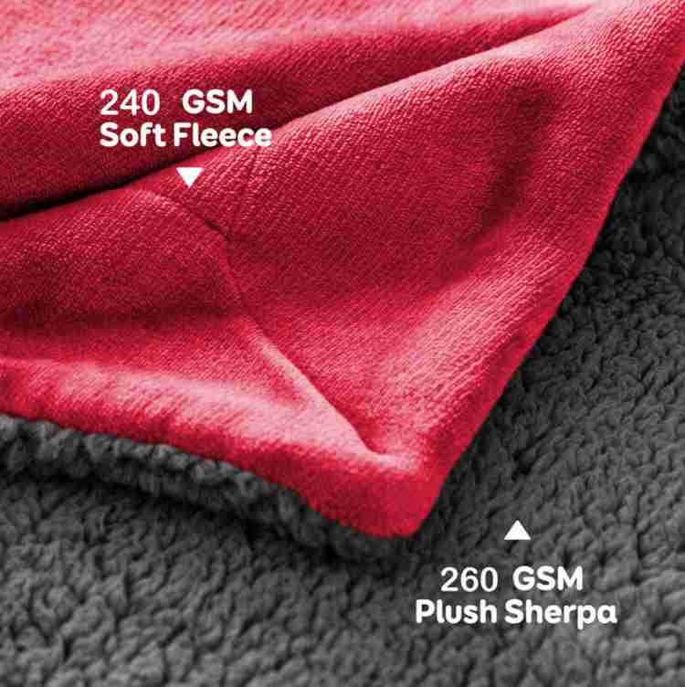 Cozy Reversible Fleece Throw Blanket