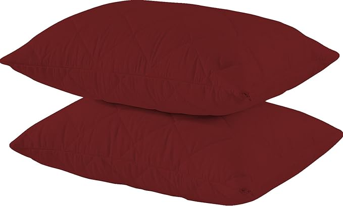 Solid Cotton Pillow Cover with Zipper Closure