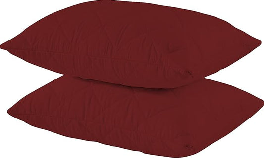 Solid Cotton Pillow Cover with Zipper Closure