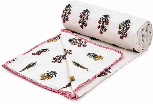 Hand Block Printed Cotton Jaipuri Dohar