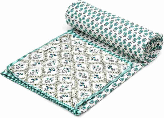 Hand Block Printed Cotton Jaipuri Dohar