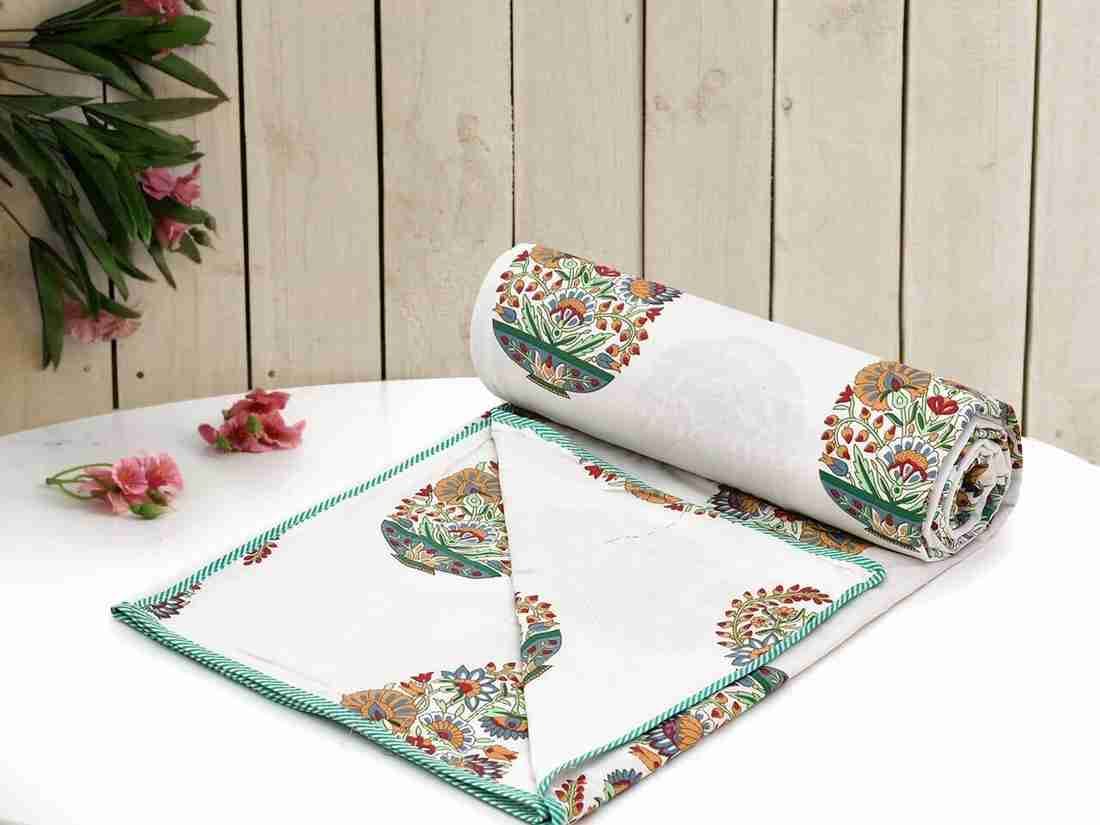 Hand Block Printed Cotton Jaipuri Dohar