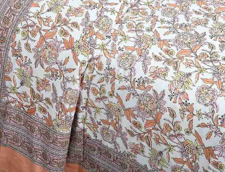 Cotton Printed  Bed Sheet with 2 Pillow Covers