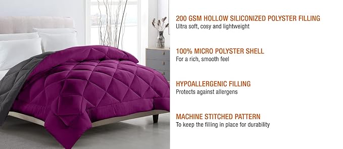 Luxury Quilted Comforter – Soft & Lightweight Bedding