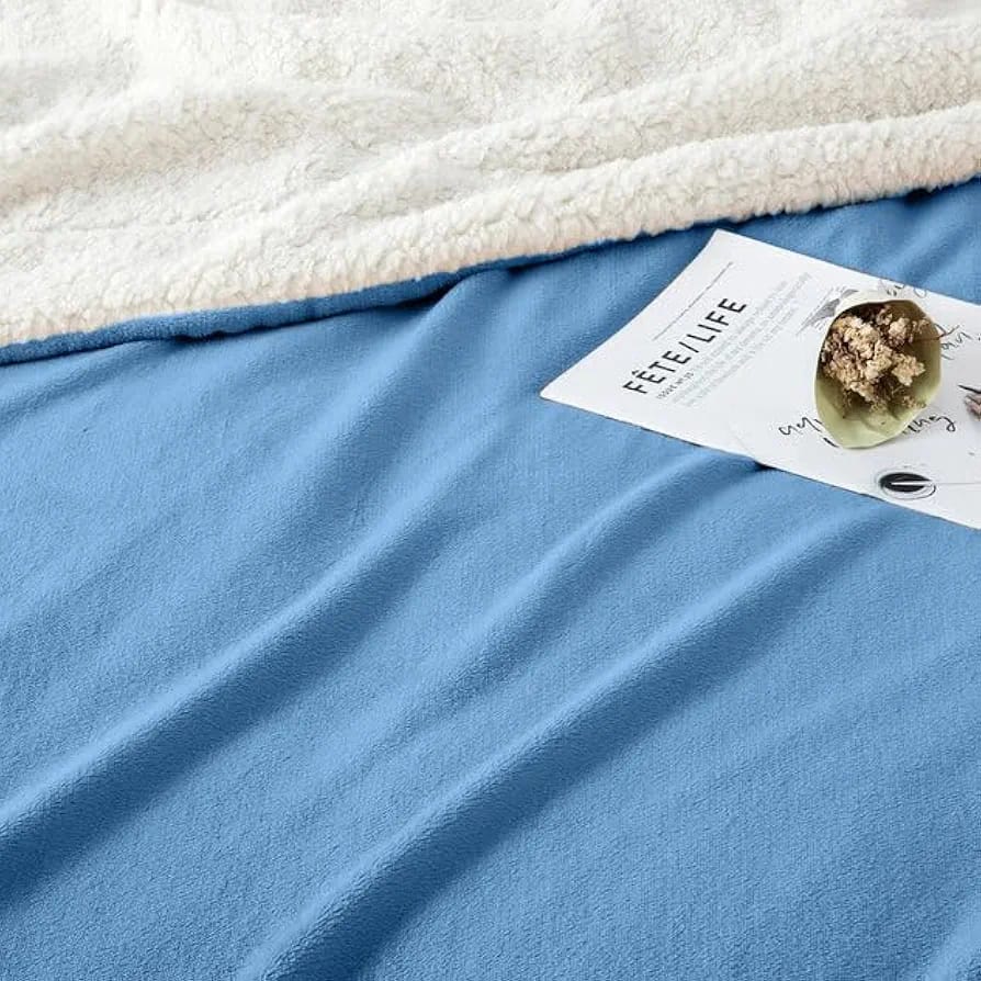 Cozy Reversible Fleece Throw Blanket