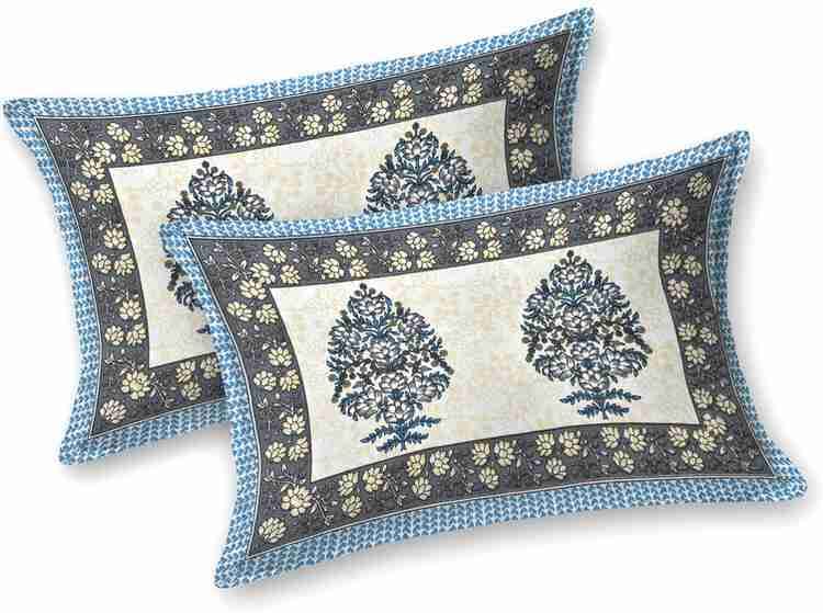 Cotton Printed  Bed Sheet with 2 Pillow Covers