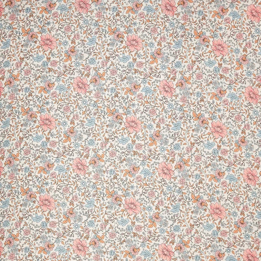 Floral Printed Cotton Bed Sheet with 2 Pillow Covers