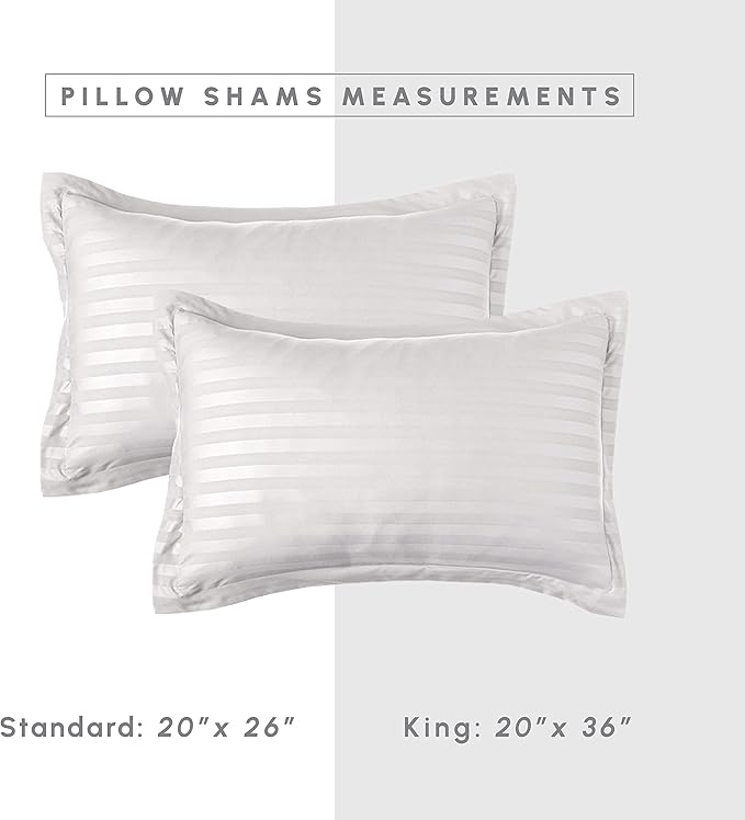 Solid Striped Cotton Beding Set