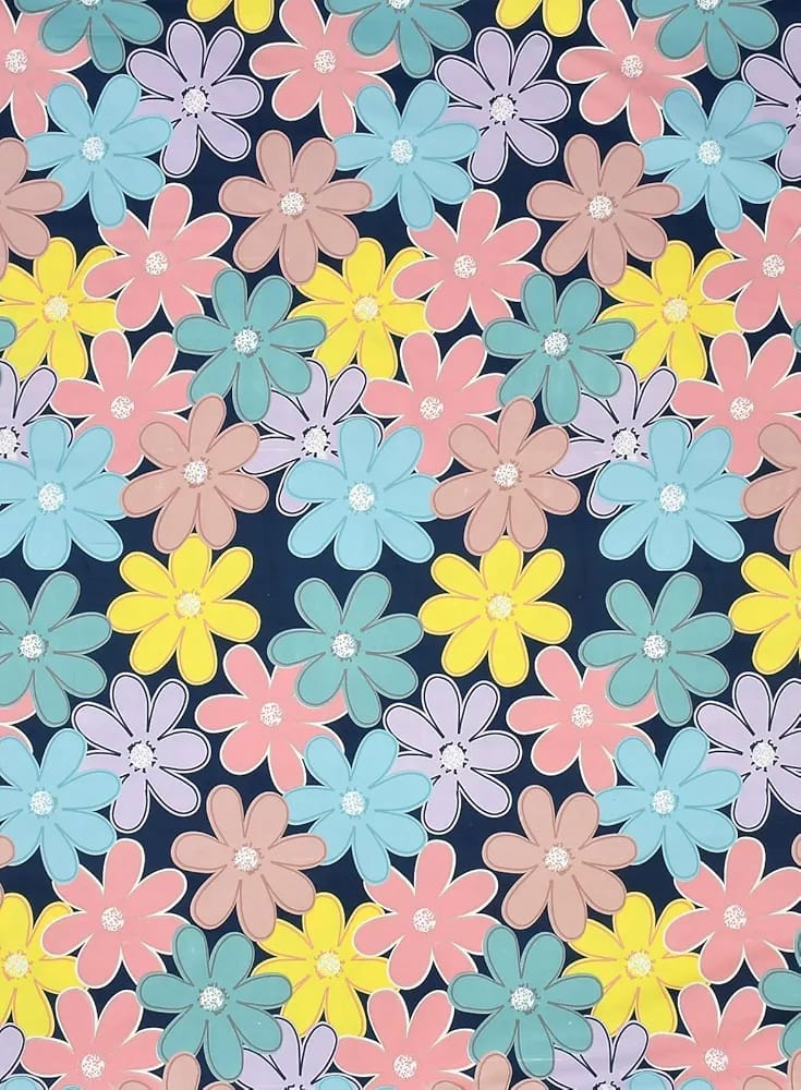 Floral Printed Cotton Bed Sheet with 2 Pillow Covers