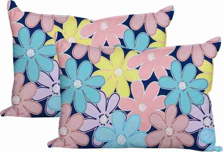 Floral Printed Cotton Bed Sheet with 2 Pillow Covers