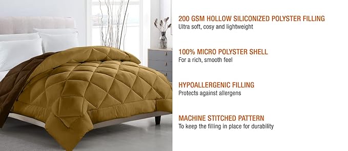 Luxury Quilted Comforter – Soft & Lightweight Bedding