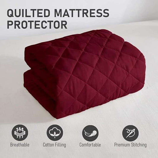 Quilted Fitted microfiber Waterproof Mattress Protector