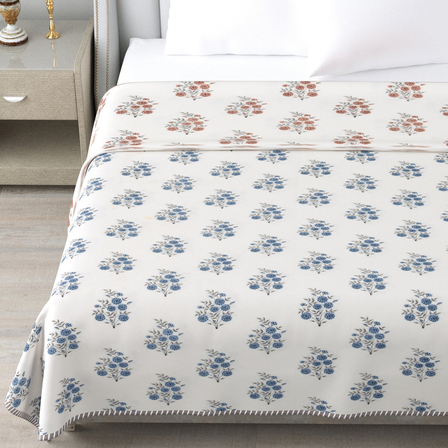 Hand Block Printed Cotton Jaipuri Dohar