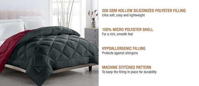Luxury Quilted Comforter – Soft & Lightweight Bedding