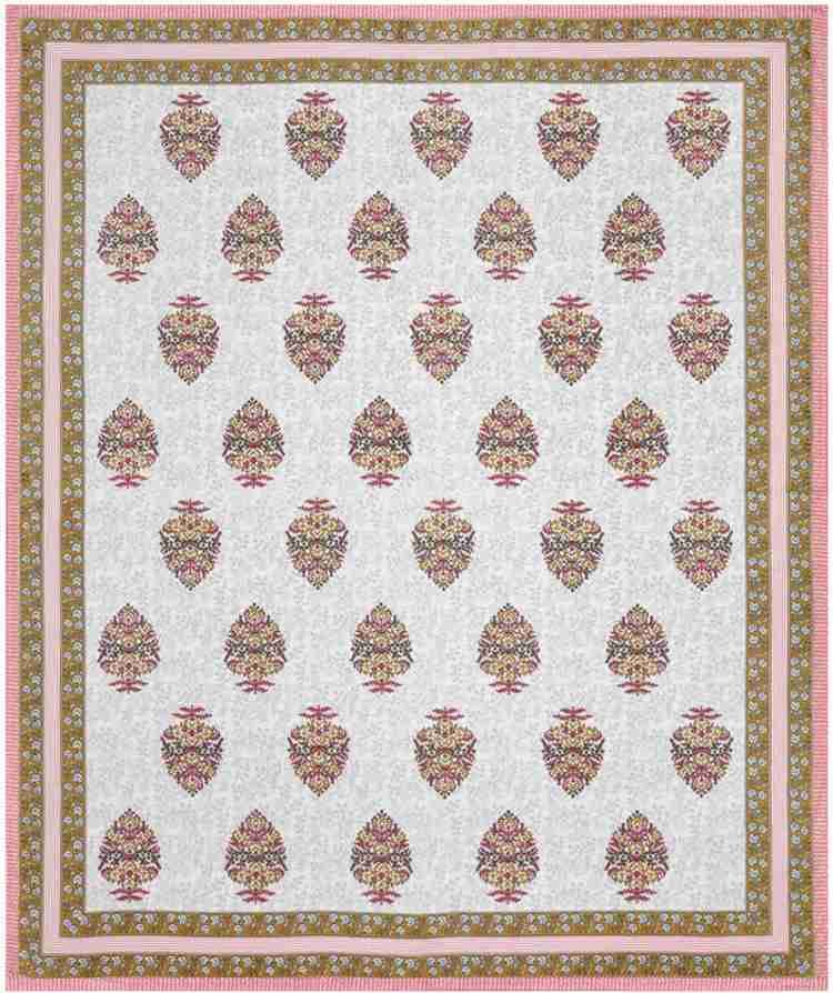 Cotton Printed  Bed Sheet with 2 Pillow Covers