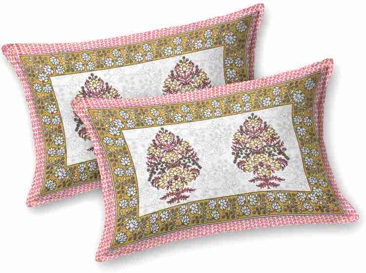 Cotton Printed  Bed Sheet with 2 Pillow Covers