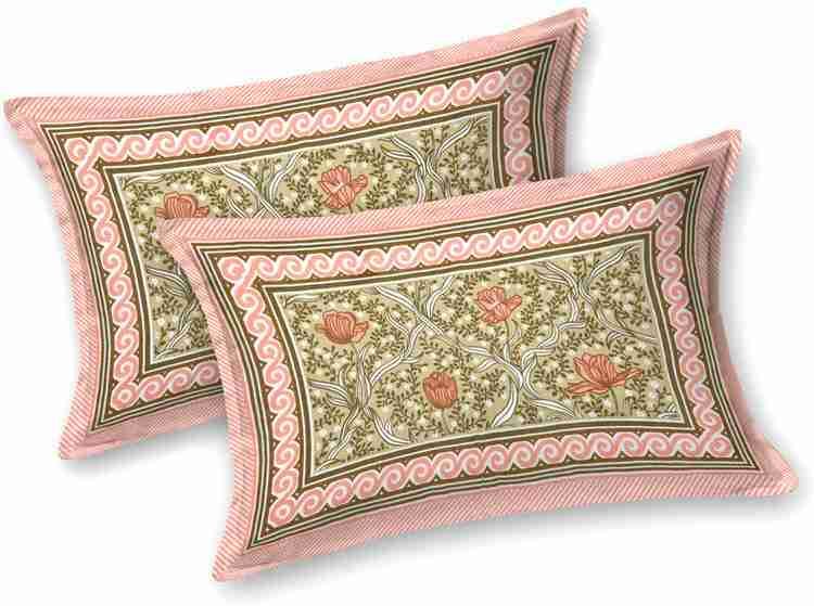 Cotton Printed  Bed Sheet with 2 Pillow Covers
